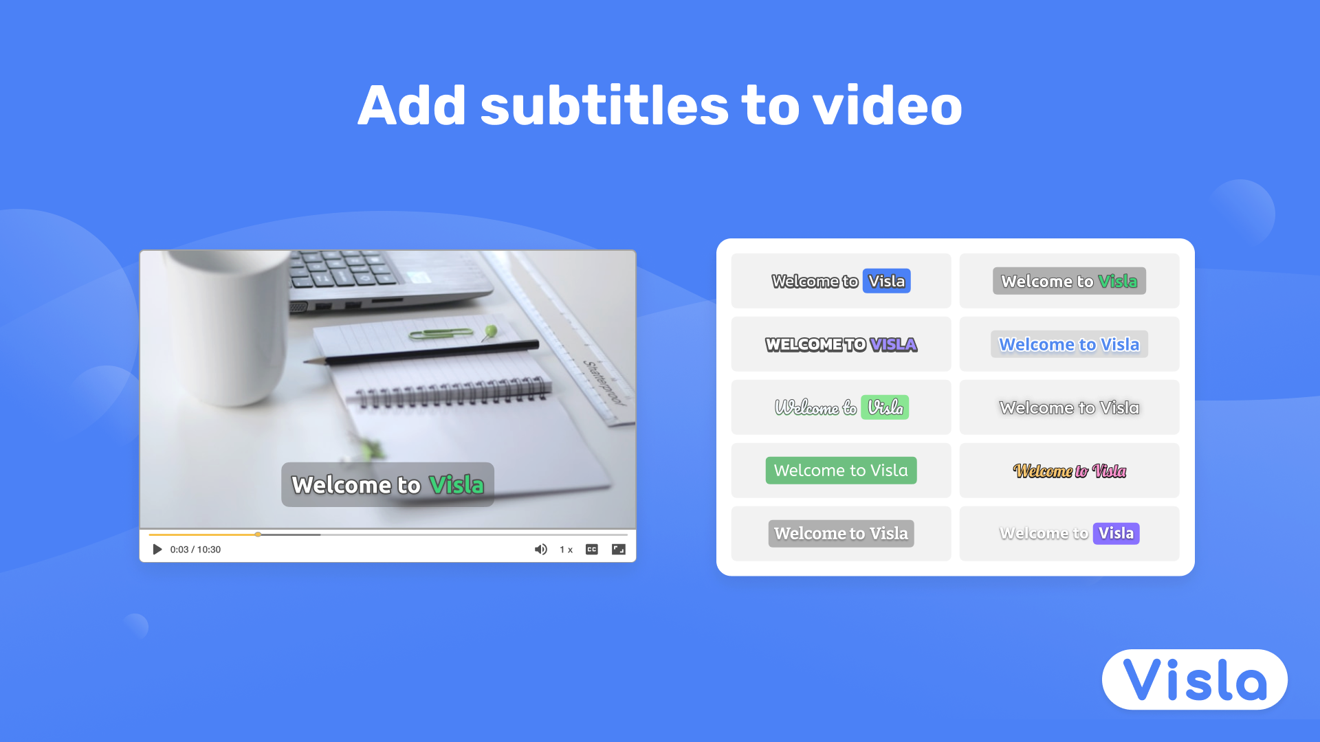 Add subtitles to video