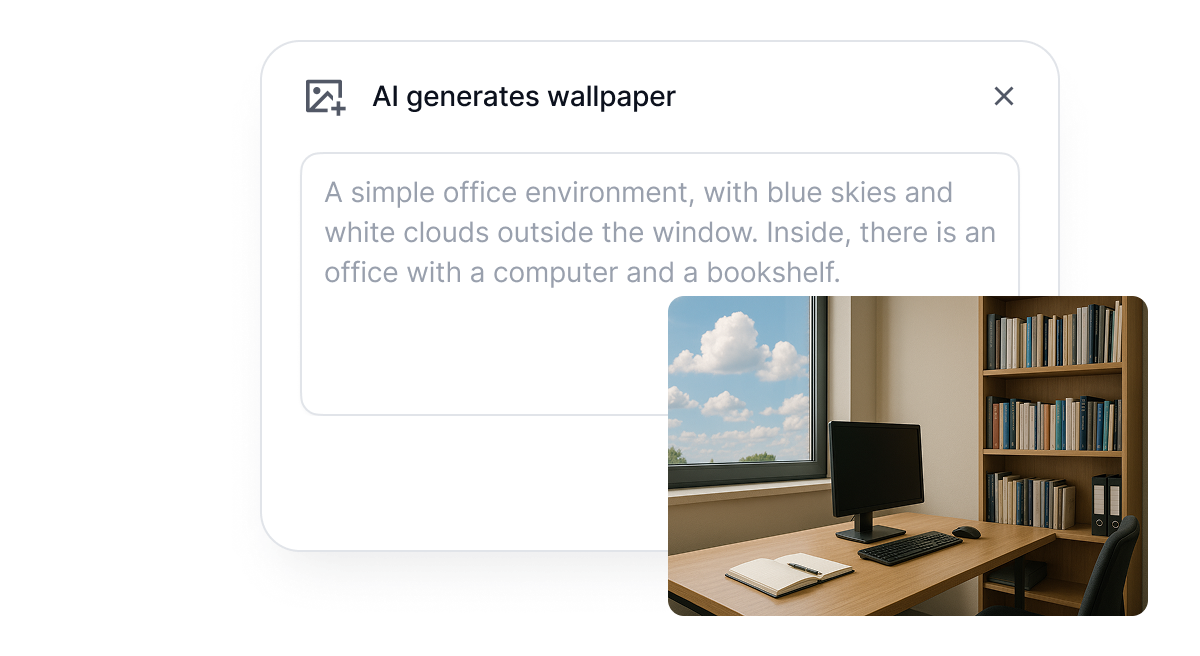 AI wallpaper generation