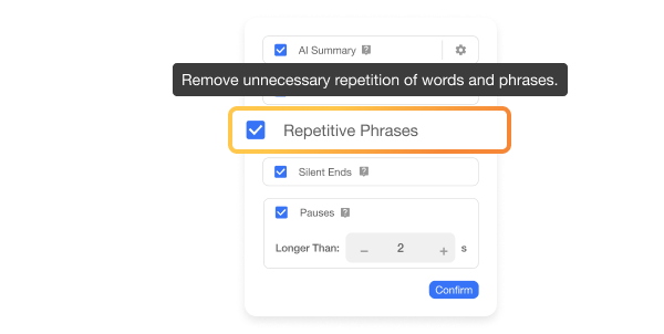 Remove Repeated Words or Phrases