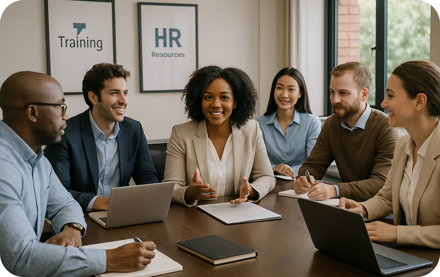 Training and HR teams blur video online to protect employee information in onboarding and policy videos