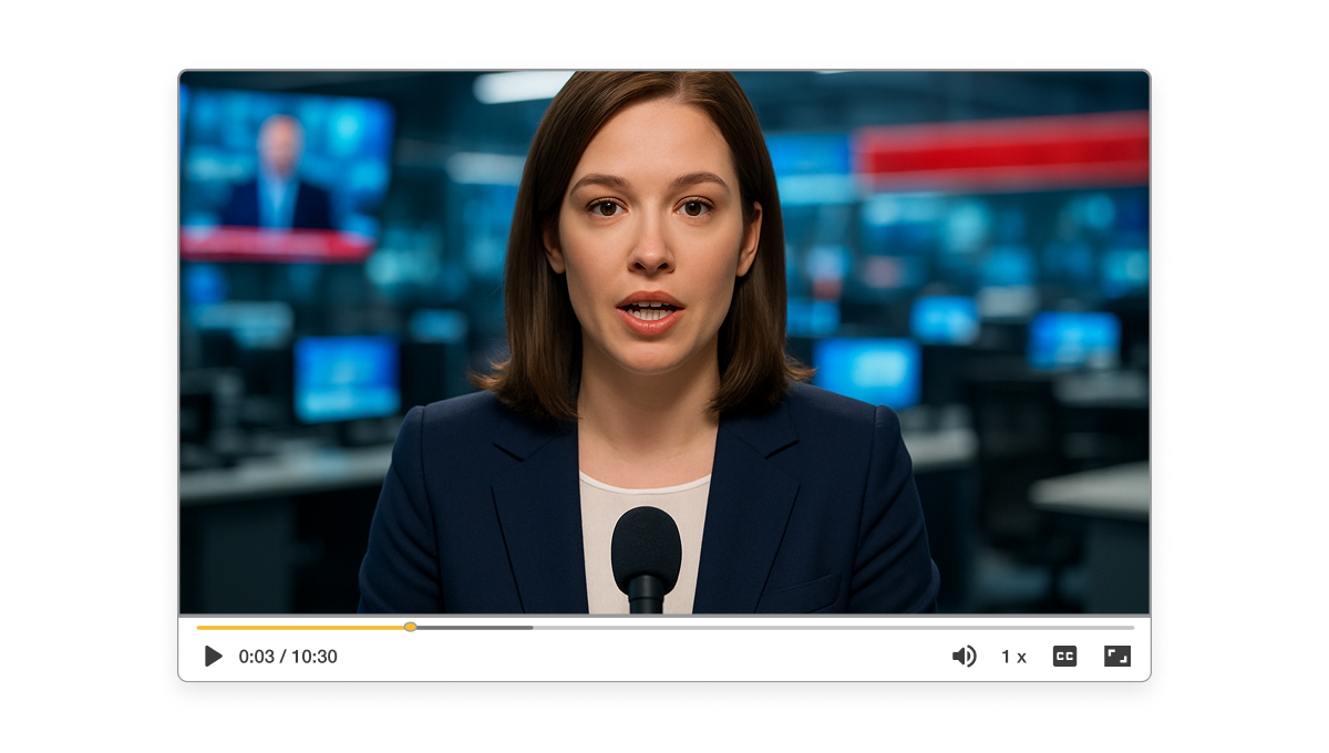 Breaking news video creator