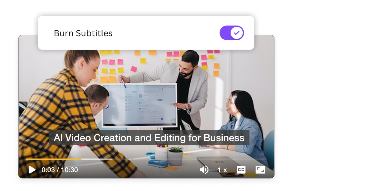 Add subtitles automatically while creating videos in Canva with Visla AI