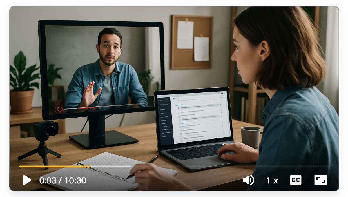 How can you make course video intros and lessons in Canva with Visla?