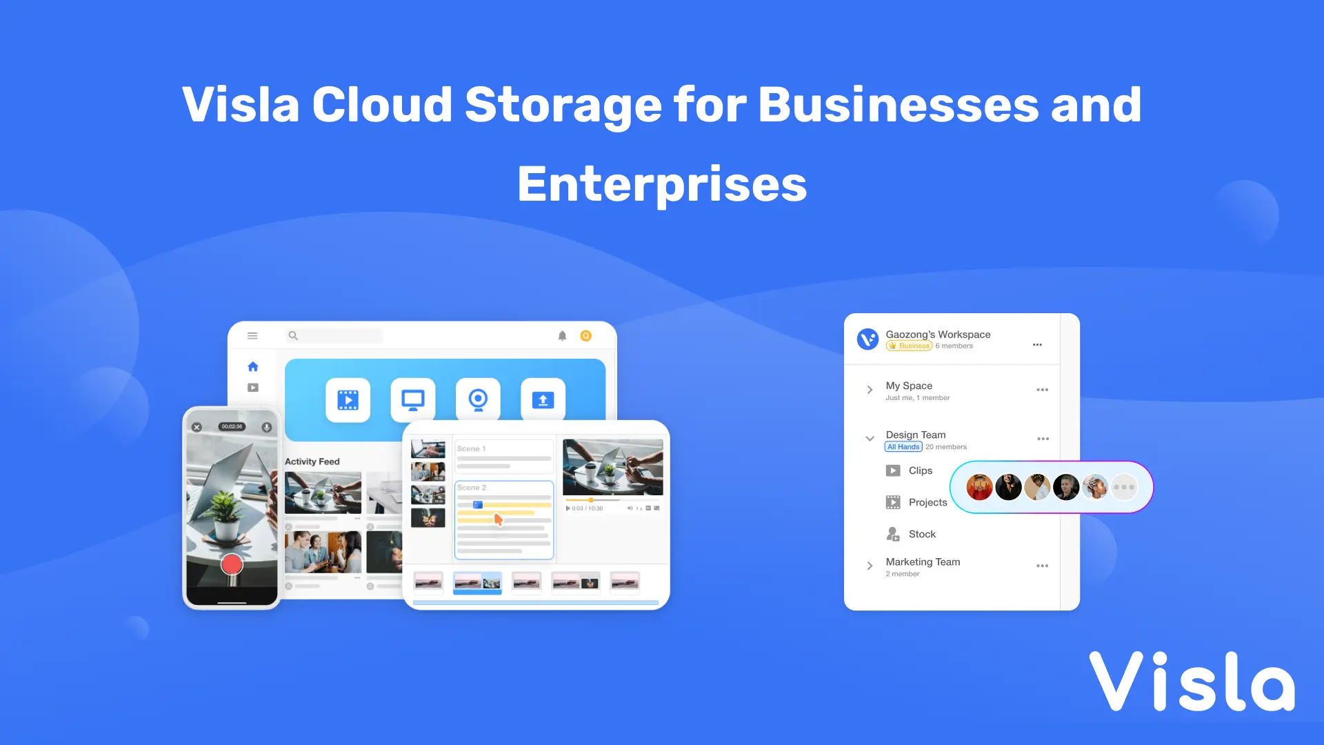Visla Cloud Storage for Businesses and Enterprises