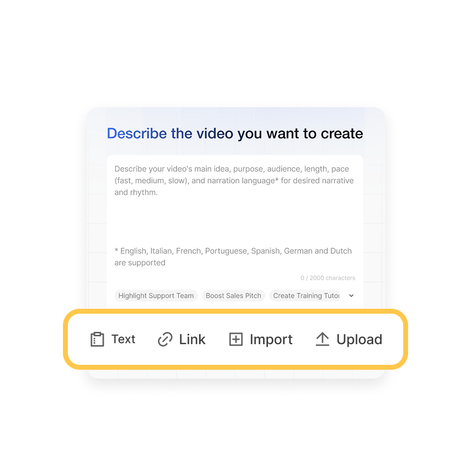 AI-powered video creation tool for transforming ideas into videos in Visla