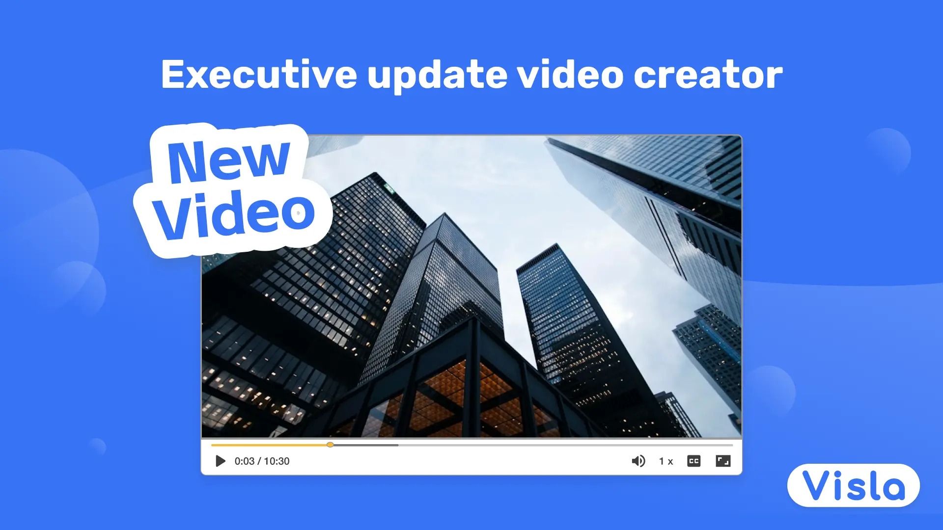 Executive update video creator