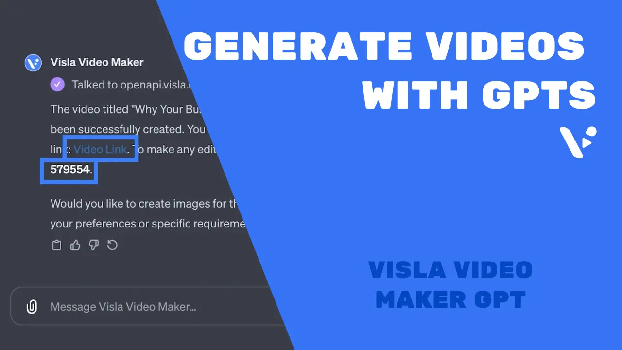 How to create a video with GPTs | Visla Video Maker GPT