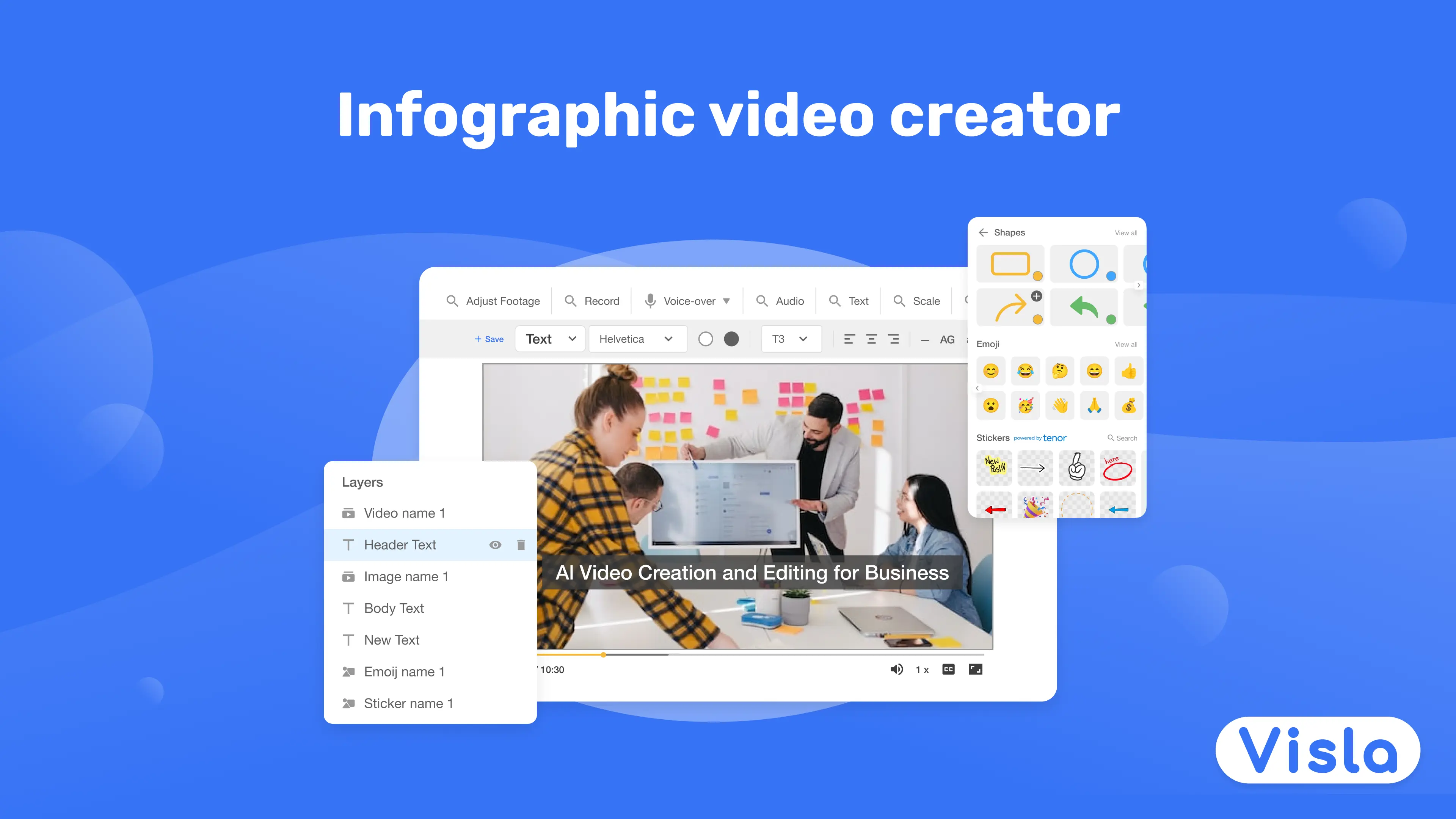 Infographic video creator