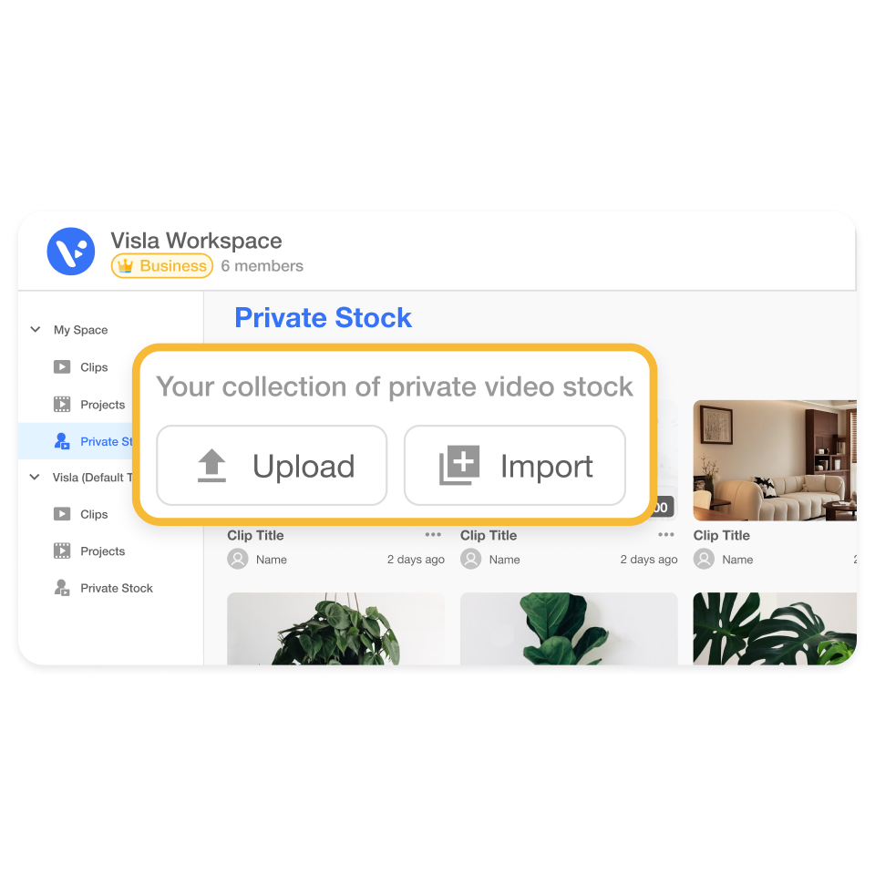How can interior designers use Private Stock to simplify video creation?