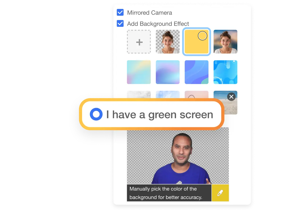 Remove Camera Background