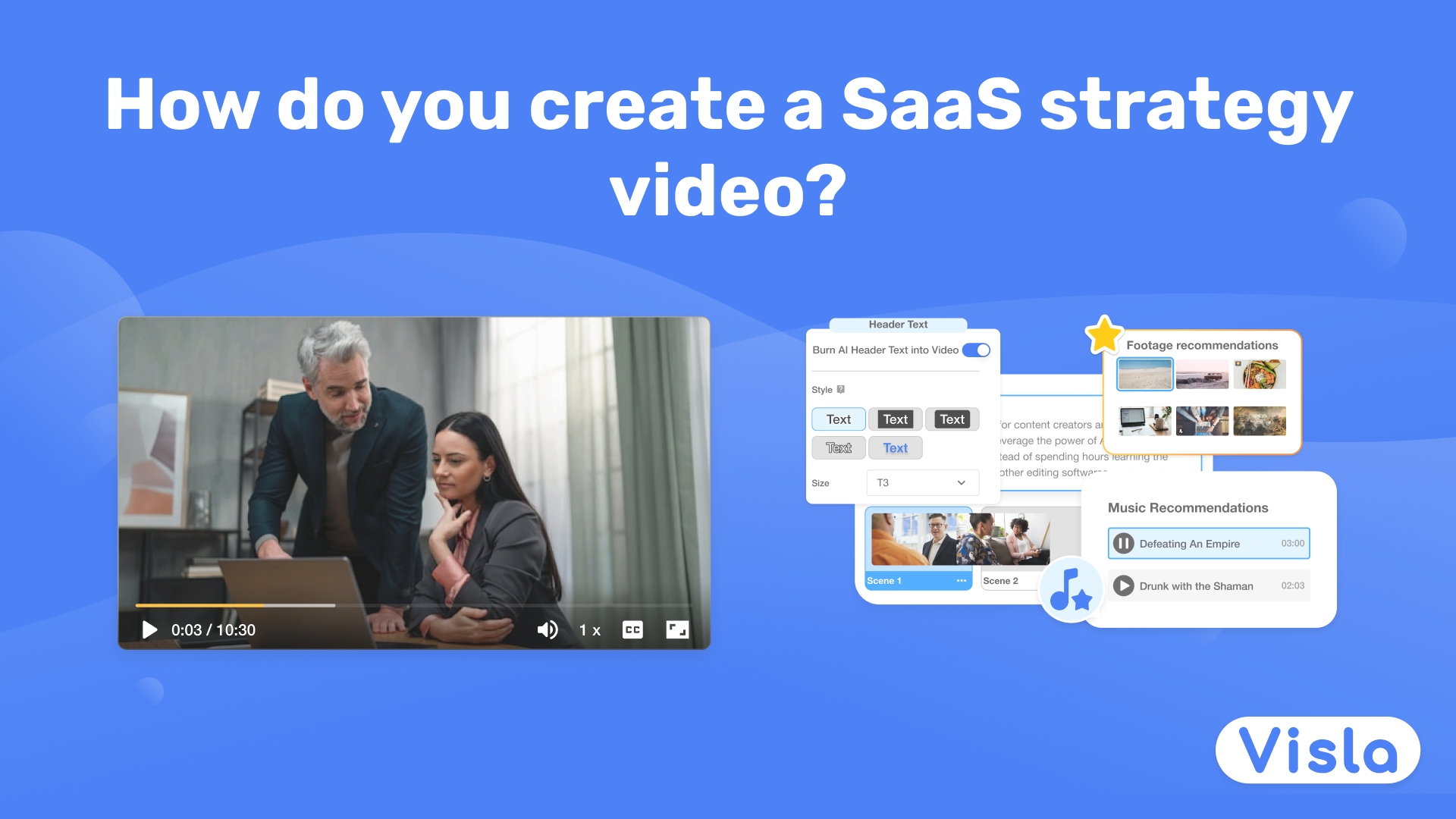 How do you create a SaaS strategy video?