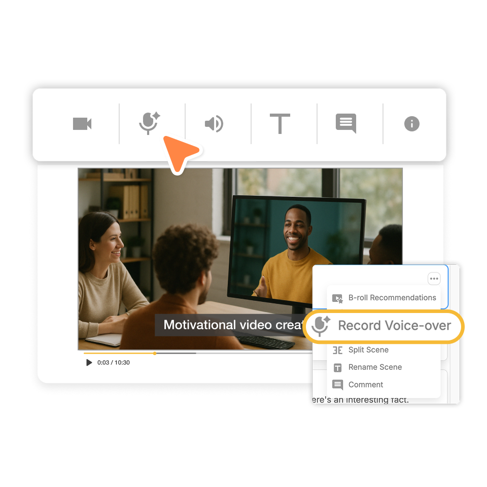 Slide narration video creator