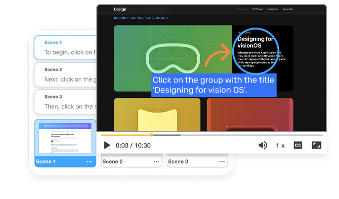 AI step recorder video export – polished tutorial video for websites, LMS, YouTube, and support centers