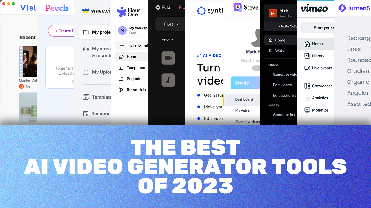 10 Best AI Video Generator Tools of 2023 You Should Bookmark