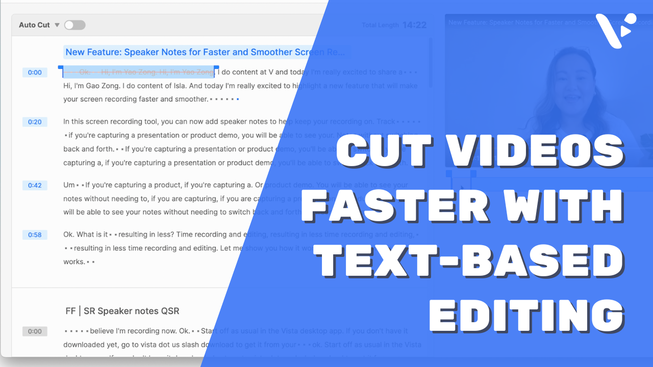 Feature Friday: Edit Like a Pro With Visla’s Text-Based Editing