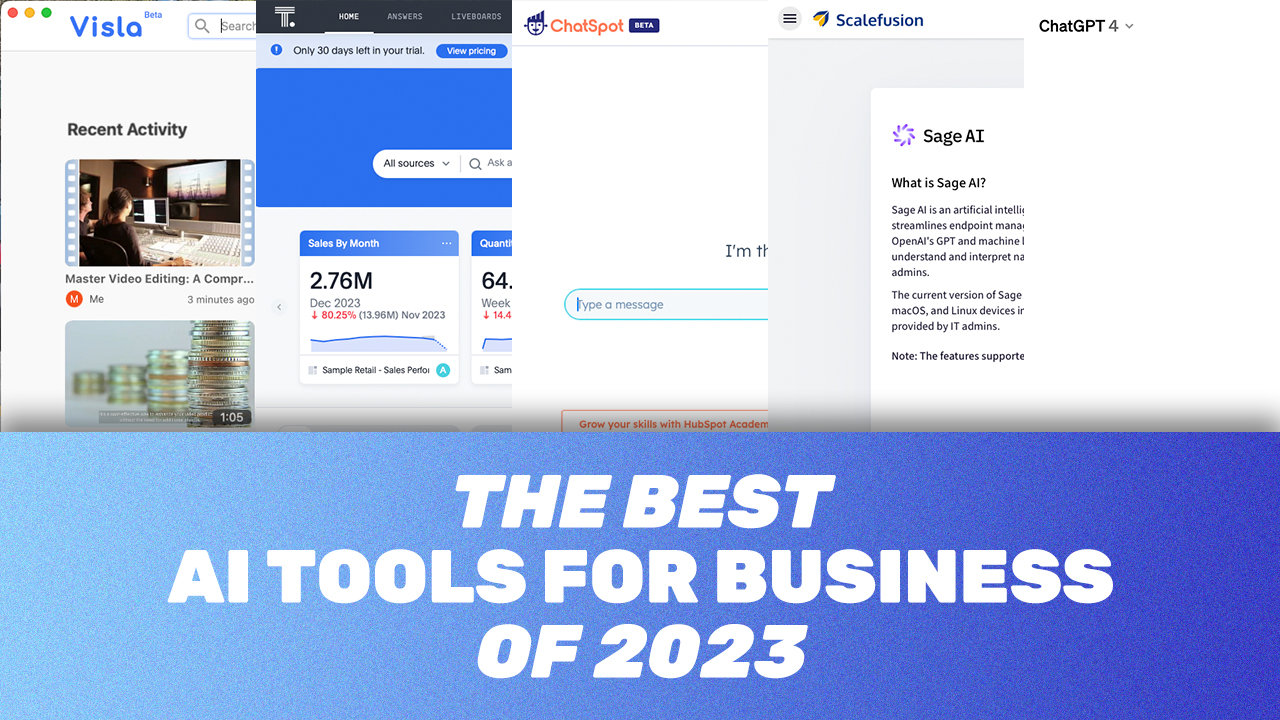 5 Best AI Tools for Business (December 2023)