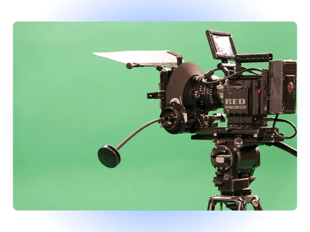 A stock photo of a video camera, an important aspect of corporate video production. 
