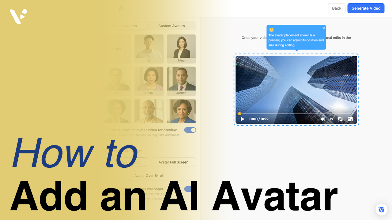 Add an AI Avatar to Your Video