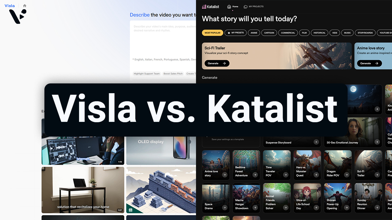 Visla AI Director Mode vs. Katalist: Which AI Video Platform Is Right for You?