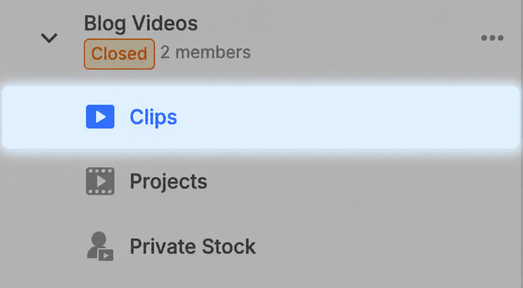 Visla Teamspace with the Clips section selected.