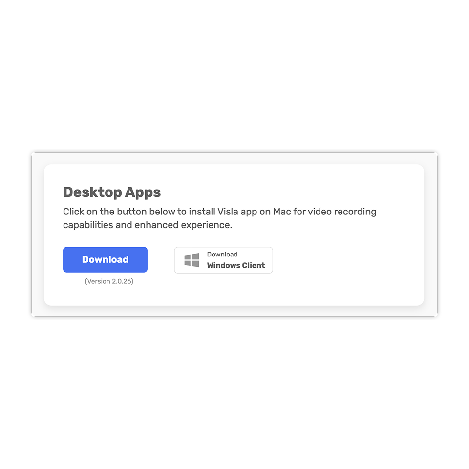 screen step recorder for customer success team — download the Visla app on desktop or mobile and log in to your account